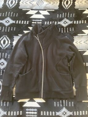 NWOT Active USA Black Asymmetric Zip Jacket